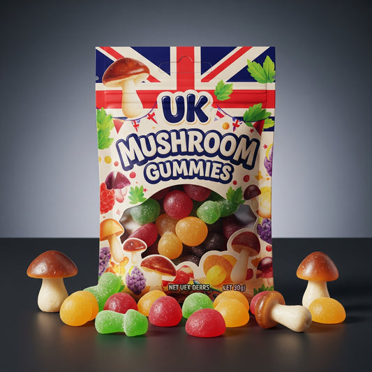 UK Mushroom Gummies for Brain and Immune Support