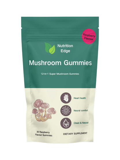 Nutrition Edge 12-in-1 mushroom gummies for brain & immunity